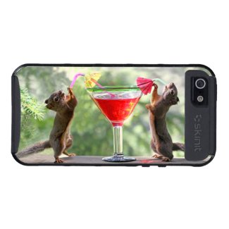Squirrels Drinking a Cocktail iPhone 5 Cover