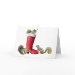 Squirrels in Santa's Boot cards