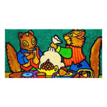 Squirrels lunch by Piliero photo cards by piliero Squirrels lunch by Piliero photo cards