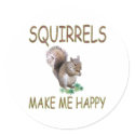 Squirrels Make Me Happy stickers by TLArnold Squirrels Make Me Happy stickers