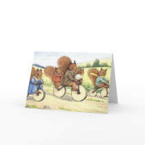 Squirrels on Bikes cards