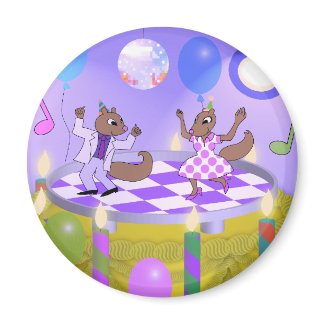 Squirrels on Cake magnet