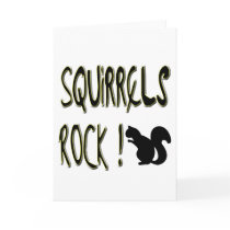 Squirrels Rock! Greeting Card