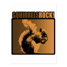 Squirrels Rock! Postcards