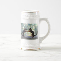 Squirrels Sharing a Peanut Photo Mugs