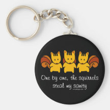 Squirrels steal my sanity keychain