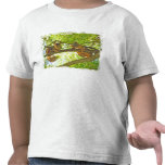 Squirrels watching child's t-shirt