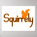 Squirrely Squirrel Print
