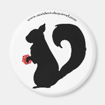 Squirrely Stuff! Fridge Magnet