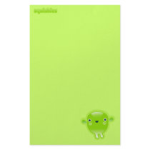 Squishies Green Woot Stationery