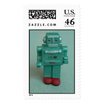 Squishy Robot Stands Alone postage by rlamoni Squishy Robot Stands Alone postage