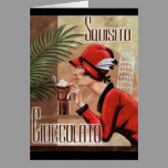 Squisito Cioccolato Italian Chocolate Woman in Red Cards