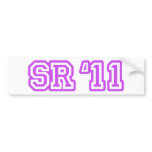 SR11 PURPLE bumper stickers