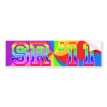 SR11 Rainbow bumper stickers