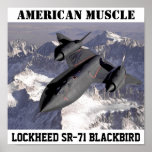 SR-71BlackbirdLockheed: AMERICAN MUSCLE Posters