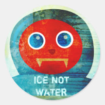 ¡Sr. Abominable Says, "mi hielo está derritiendo p Pegatinas