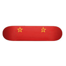 Sr Macedonia, Luxembourg flag Skate Deck