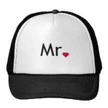 Sr. - mitad de Sr. y de la señora sistema Gorros Bordados