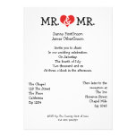 Sr. y Sr. Love Heart Gay Wedding Comunicado Personal