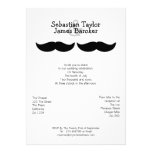 Sr. y Sr. Mustache Wedding Invitaciones Personalizada
