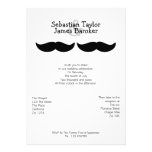 Sr. y Sr. Mustache Wedding Invitaciones Personalizada