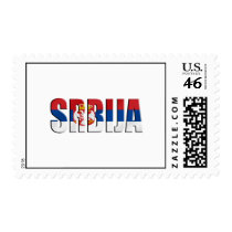 Srbija flag of Serbia logo gifts for Serbians Stamps