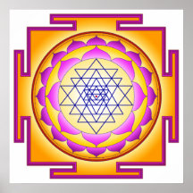 Sri Chakra Goddess Shri Lalitha Tripura Sundari Posters