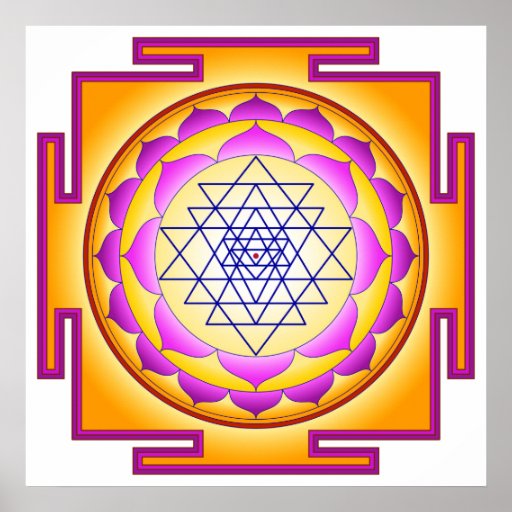 God Of Chakra Final Battle Code Sri Chakra Goddess Shri Lalitha Tripura Sundari Poster | Zazzle