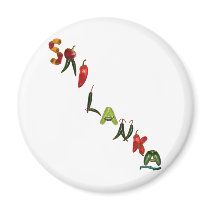 Sri Lanka Chili Peppers Magnet