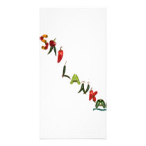 Sri Lanka Chili Peppers Customized Photo Card