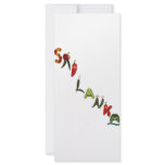 Sri Lanka Chili Peppers Rack Card Design