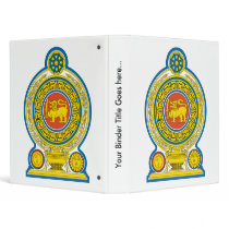Sri Lanka Coat of Arms detail Binder