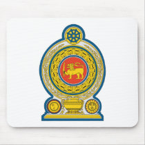 Sri Lanka Coat of Arms Mousepad by FlagTshirts Sri Lanka Coat of Arms Mousepad