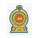 Sri Lanka Coat of Arms postcards by FlagTshirts Sri Lanka Coat of Arms postcards