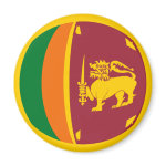 Sri Lanka Fisheye Flag Magnet
