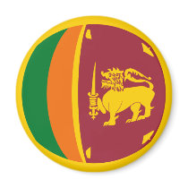 Sri Lanka Fisheye Flag Magnet by FlagAndMap Sri Lanka Fisheye Flag Magnet
