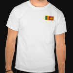 Sri Lanka Flag Map Basic T-Shirt