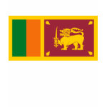 Sri Lanka Flag Map Spaghetti Top