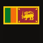 Sri Lanka Flag Map Spaghetti Top