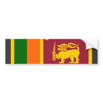 Sri Lanka Flag bumper stickers