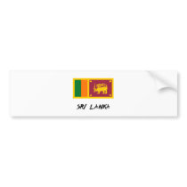 Sri Lanka Flag bumper stickers