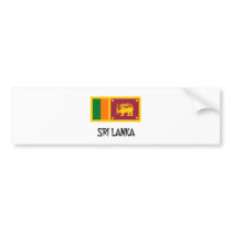 Sri Lanka Flag bumper stickers