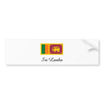 Sri Lanka Flag Design bumper stickers