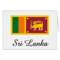 Sri Lanka Flag Design Greeting Cards