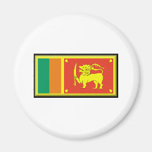 Sri Lanka Flag Fridge Magnet