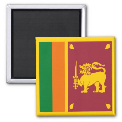 Sri Lankan Flag. Sri Lanka Flag Magnet by