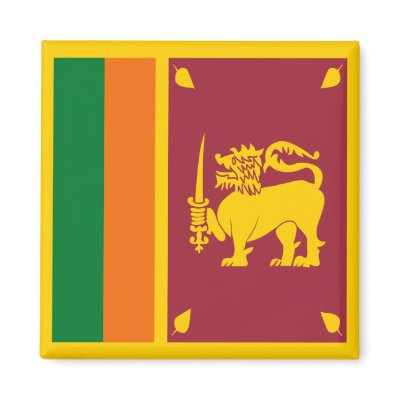 Sri Lankan Flag. Sri Lanka Flag Magnet by