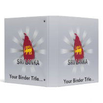Sri Lanka Flag Map 2.0 3 Ring Binder