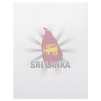 Sri Lanka Flag Map 2.0 Customized Letterhead
