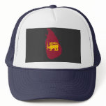 Sri Lanka flag map hats